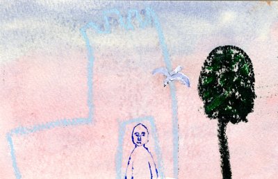 My Castle, A Seagull and A Cyprus Tree by Gigi Sudbury